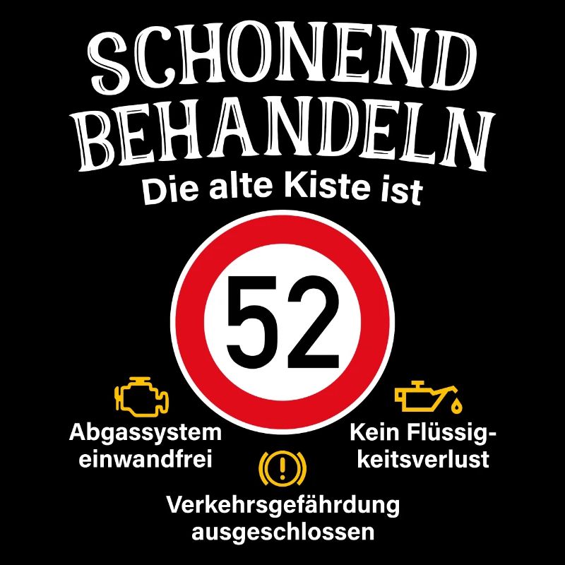 52. Geburtstag Schonend Behandeln 52 Alte Kiste 52