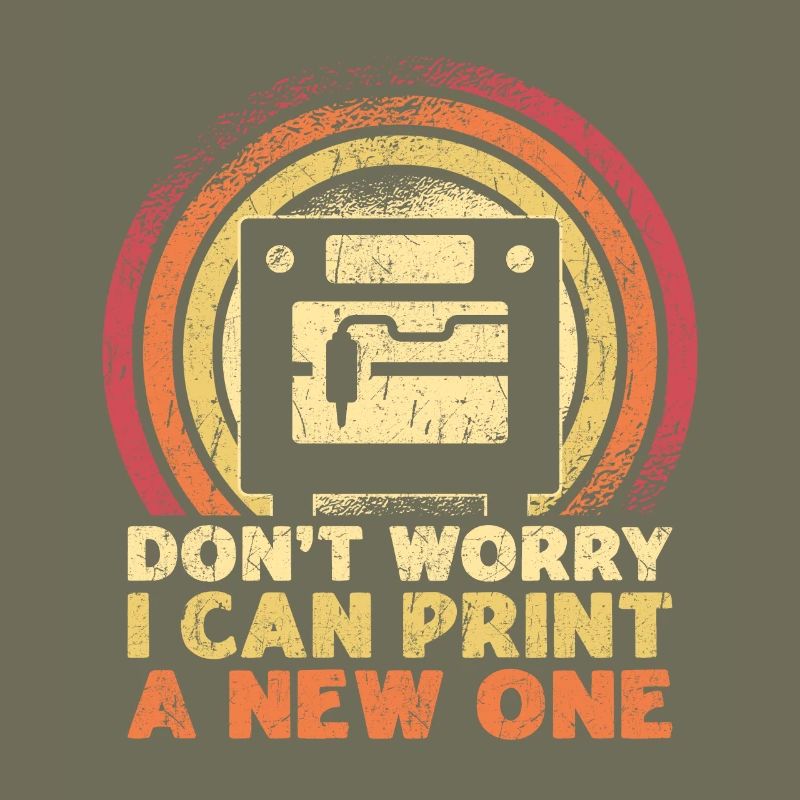 3D Printing 3D Printer Retro Design Slice Print