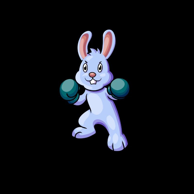 Cartoon Rabbit Boxer
