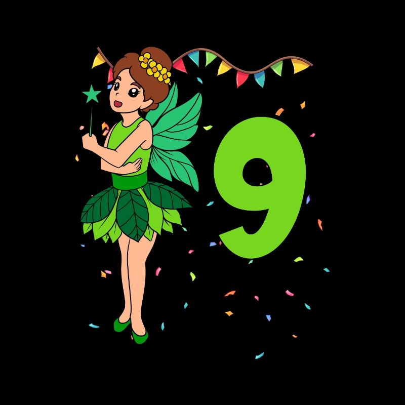 Mit Fee - Mädchen Geburtstag 9 Jahre