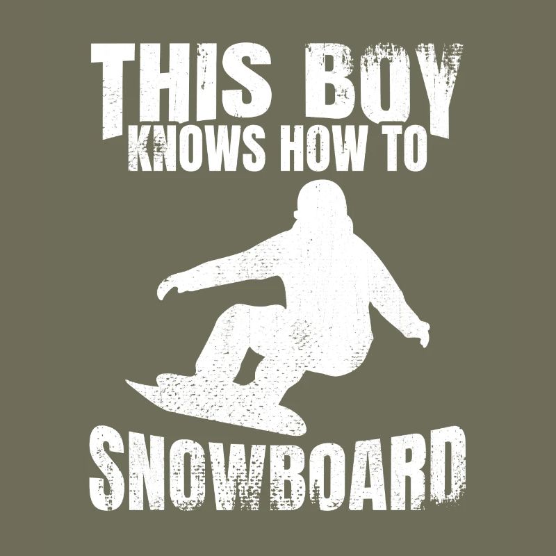 Garçon de snowboard