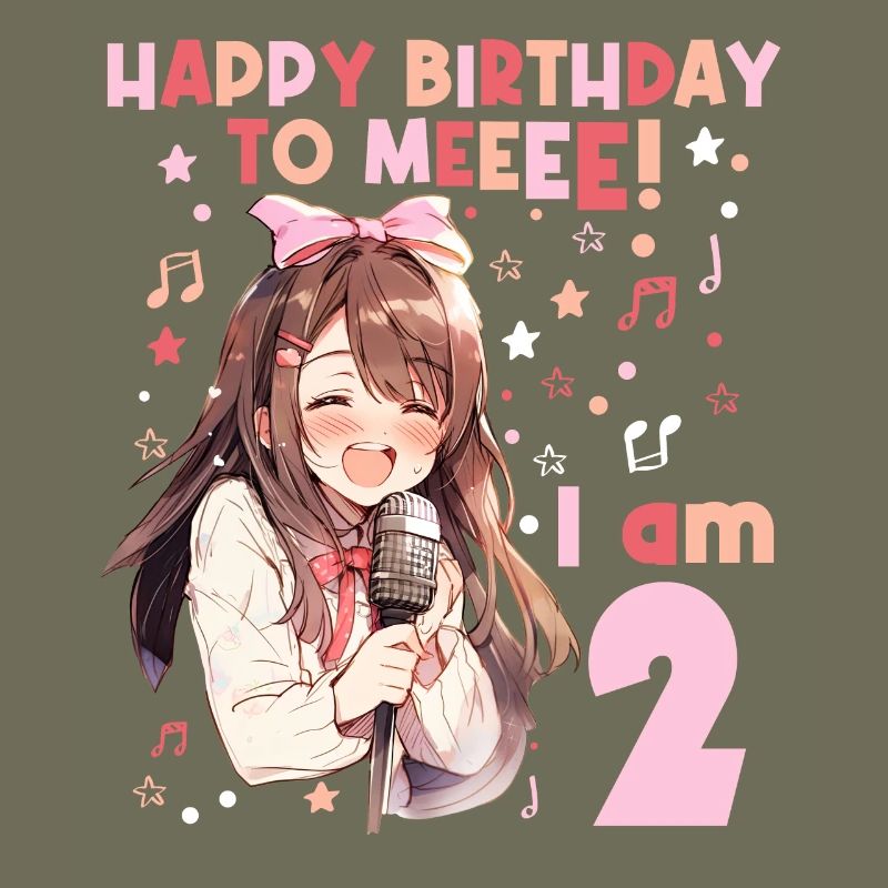 Anime Mandga K-Pop KPop Mädchen 2. Geburtstag