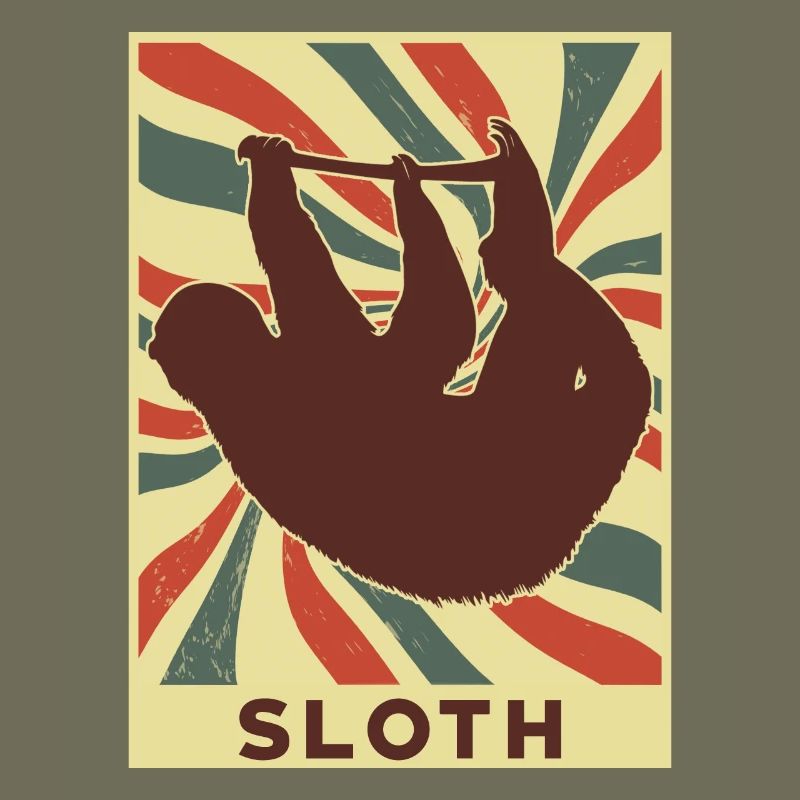 Sloth Retro Vintage
