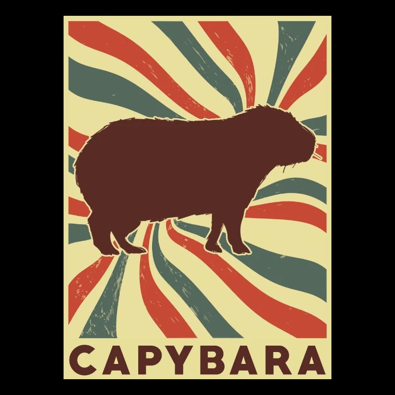 Capybara Rétro Vintage