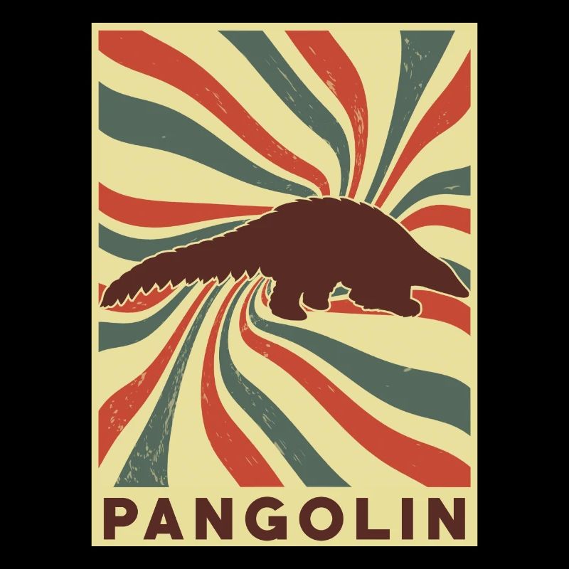 Pangolin Rétro Vintage