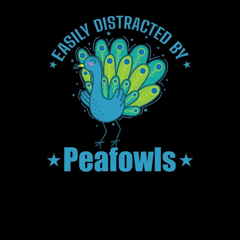Easily Distracted by Peafowls Vogel Federn