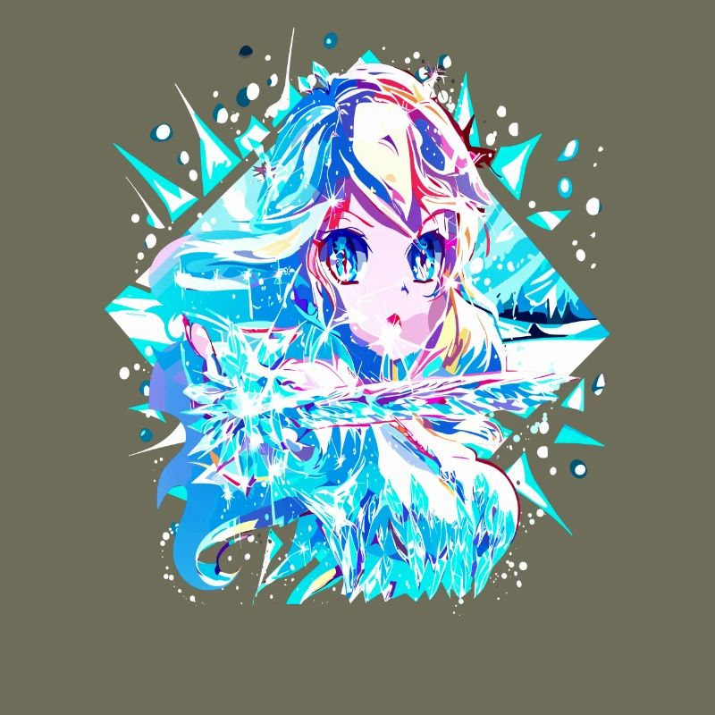 Anime Reine des neiges Princesse des glaces