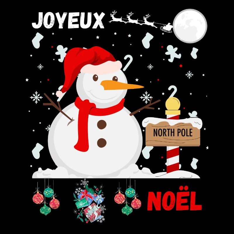 Frohe Weihnachten Schneemann