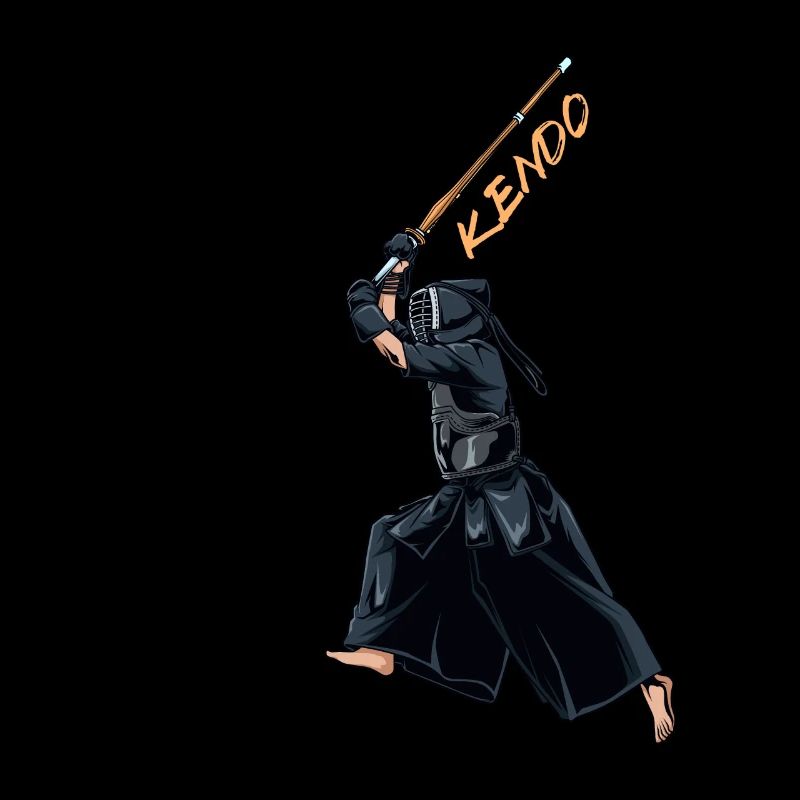 Combattant de Kendo avec Shinai - Kendo