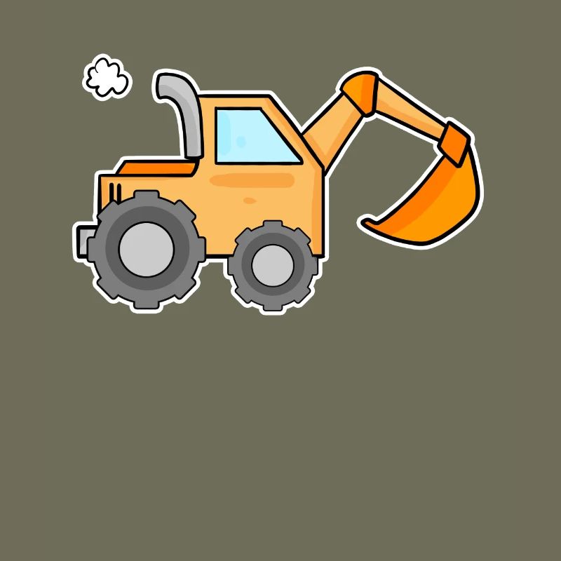 Excavator Construction Site Heavy Machinery Gift