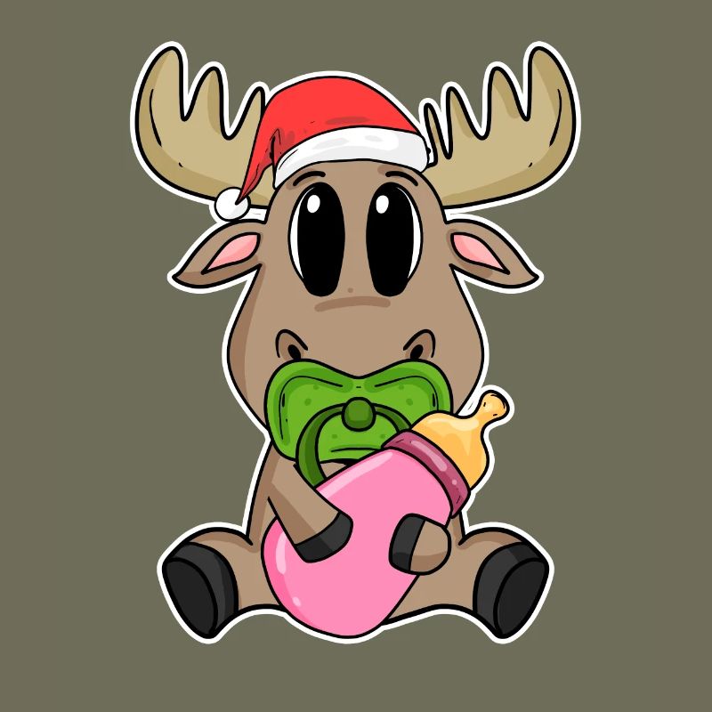 Bébé orignal Noël