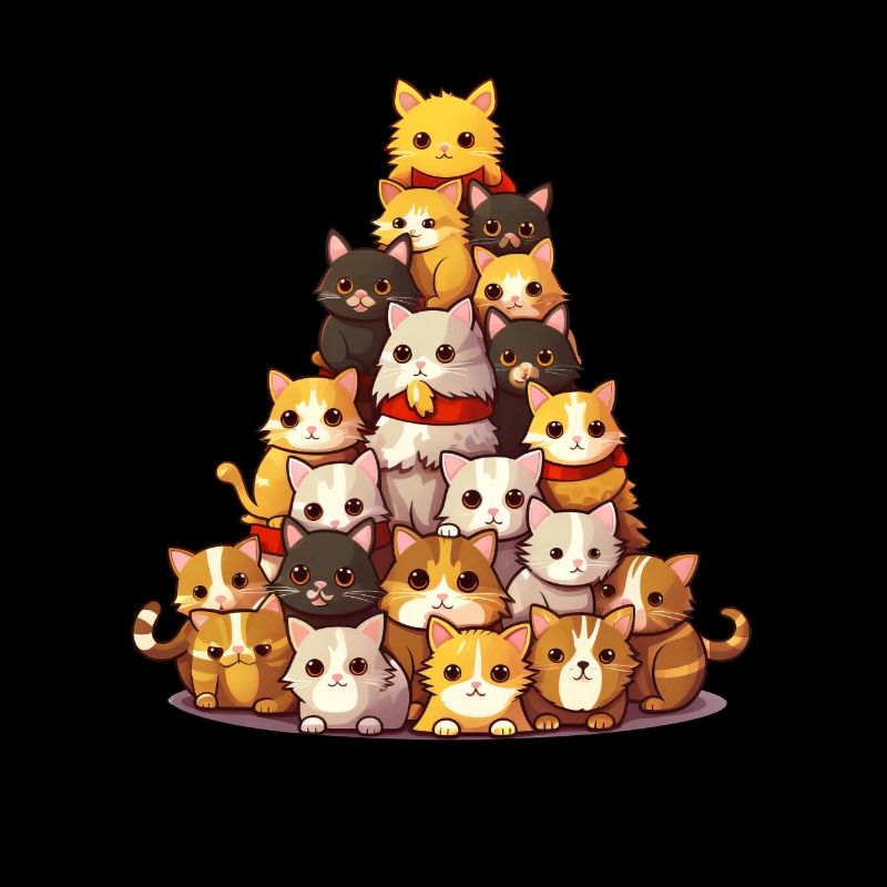 Weihnachtskatzenturm: Festlicher Katzenbaum aus