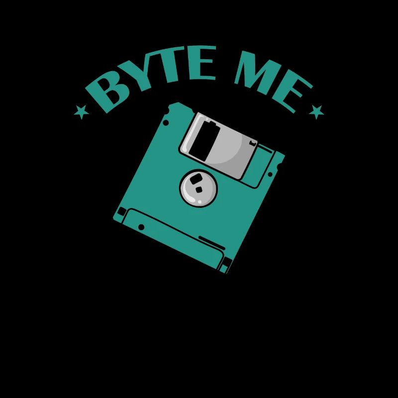 Byte me Floppy Disk Floppy Disk Retro Memory Module
