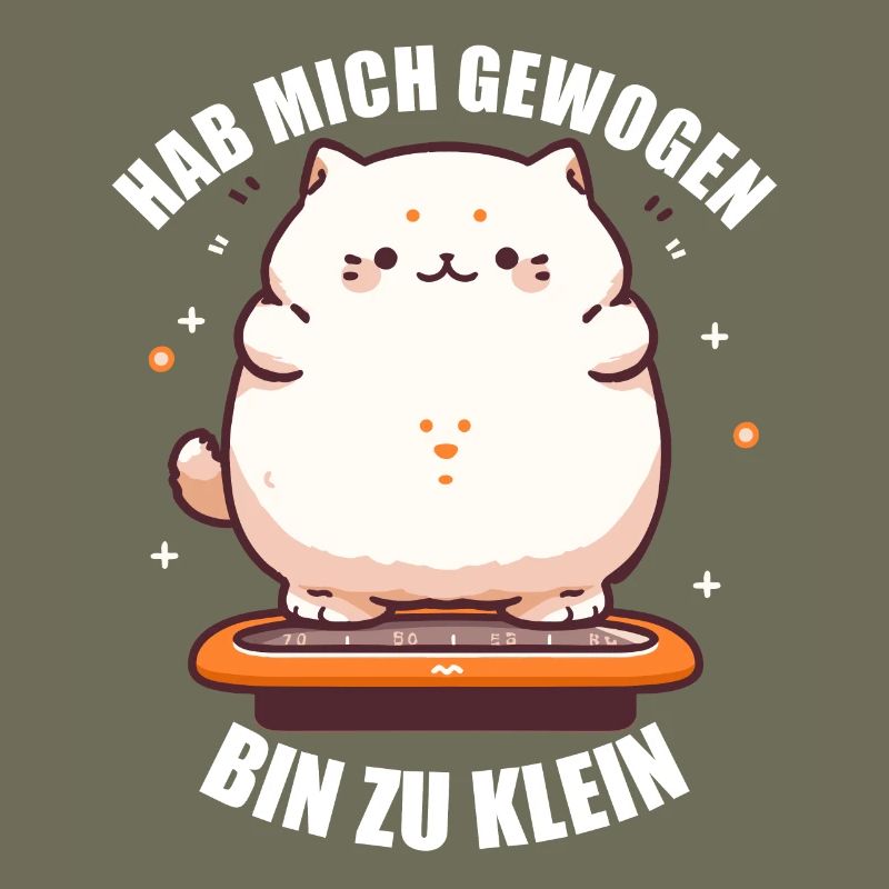 Hab mich gewogen bin zu klein Katze