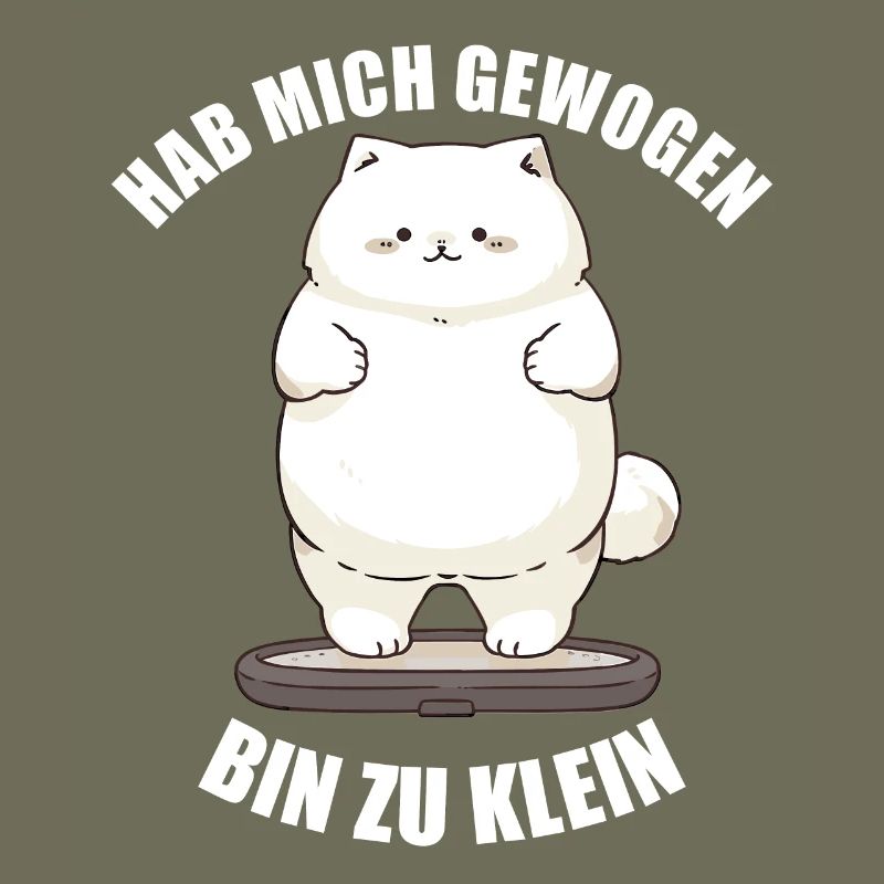Hab mich gewogen bin zu klein Katze