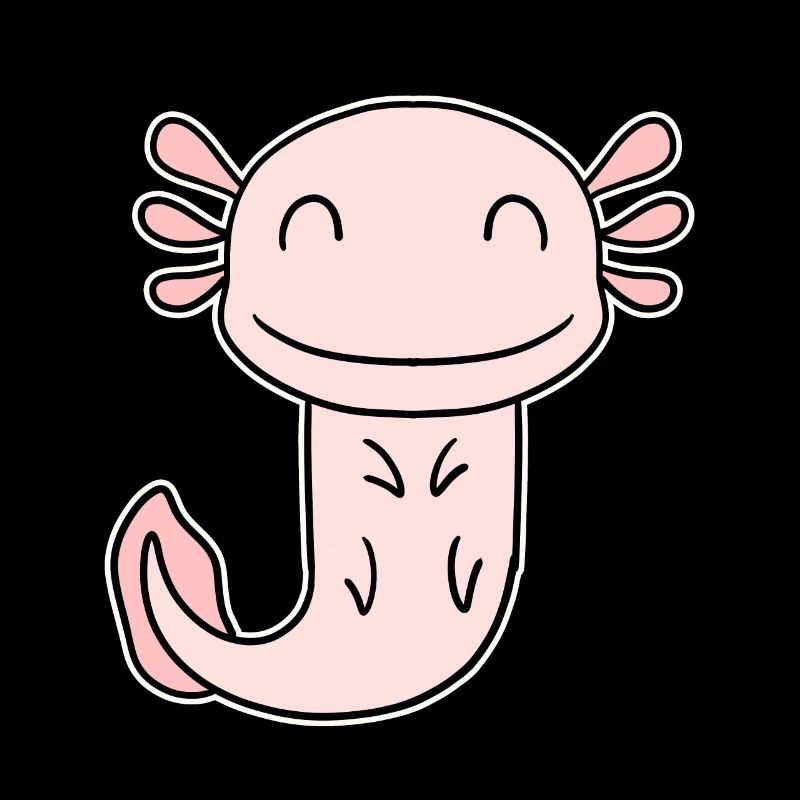 Axolotl Motiv Kinder Niedlich