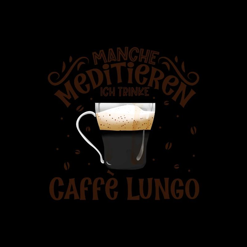 Meditieren und Caffè Lungo