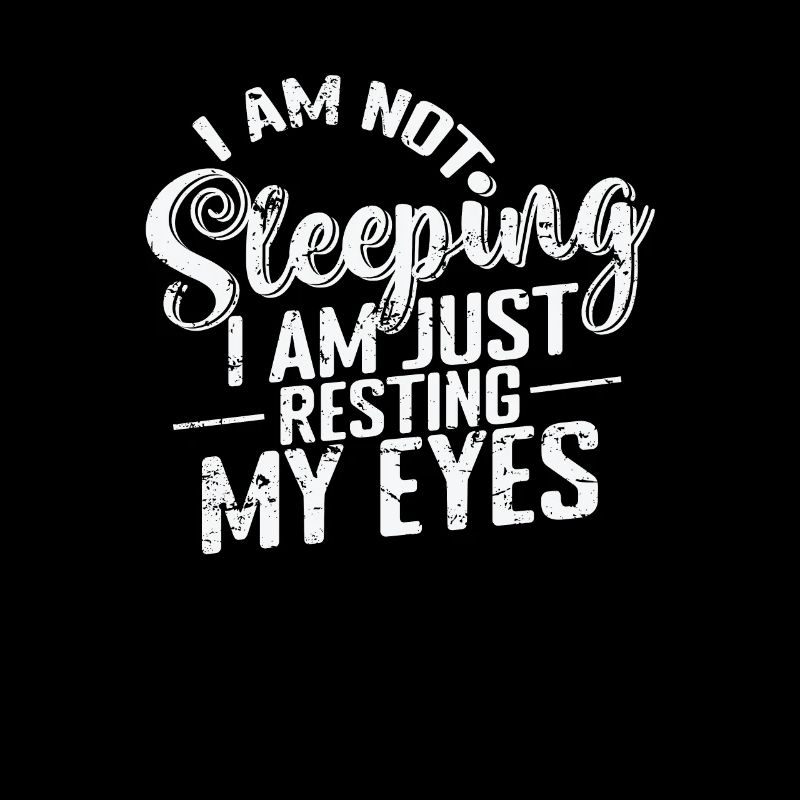 Je ne dors pas, je ne fais que reposer mes yeux