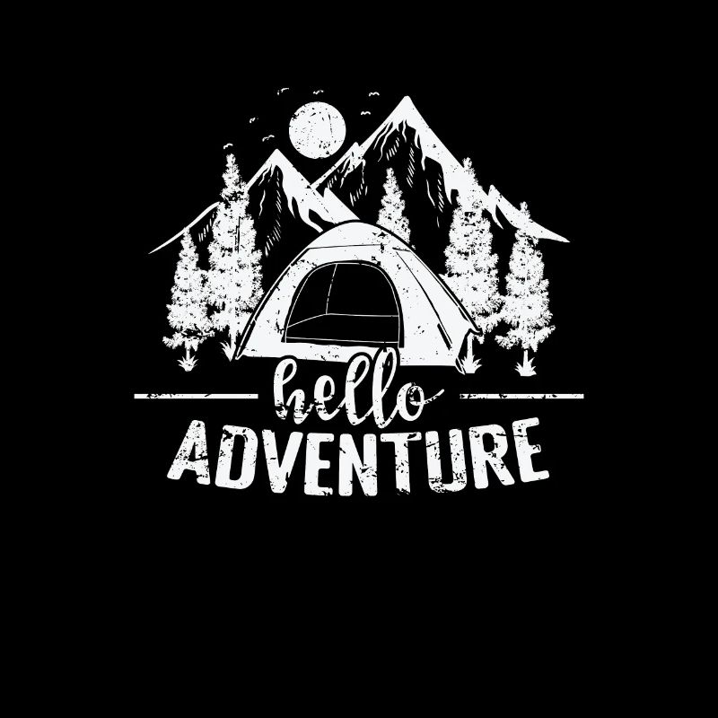 Hello Adventure Camping Vacation Freedom