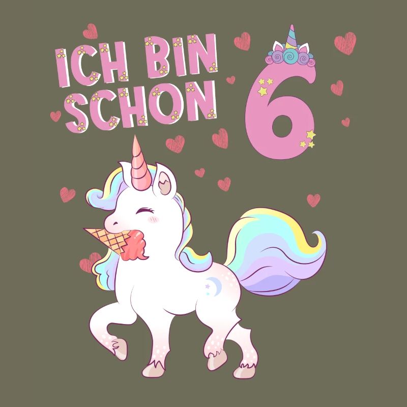ich bin schon 6 Einhorn
