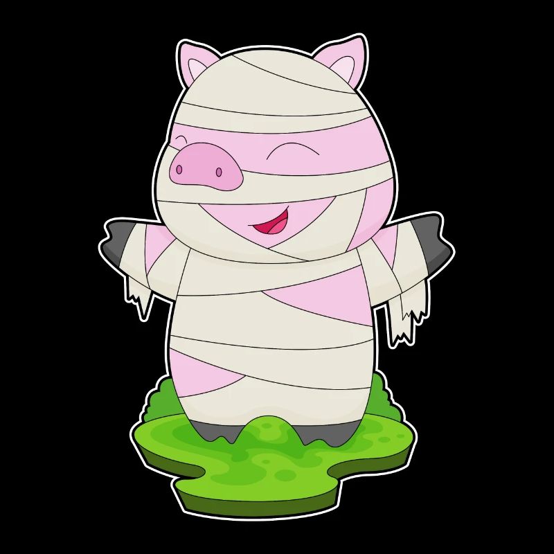Schwein Halloween Mumie