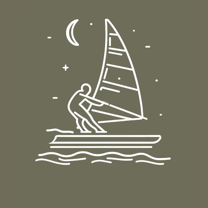 Windsurfer Drawing