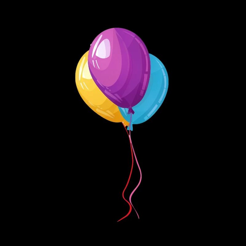Bunte Luftballons Feier Laune Motiv