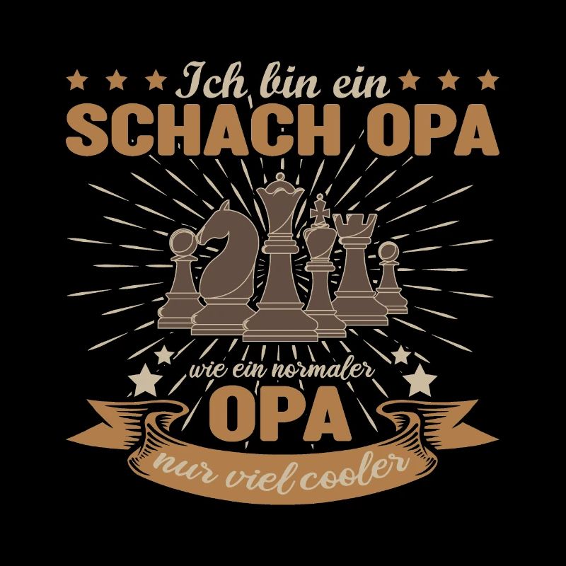 Schach Opa Schachspieler