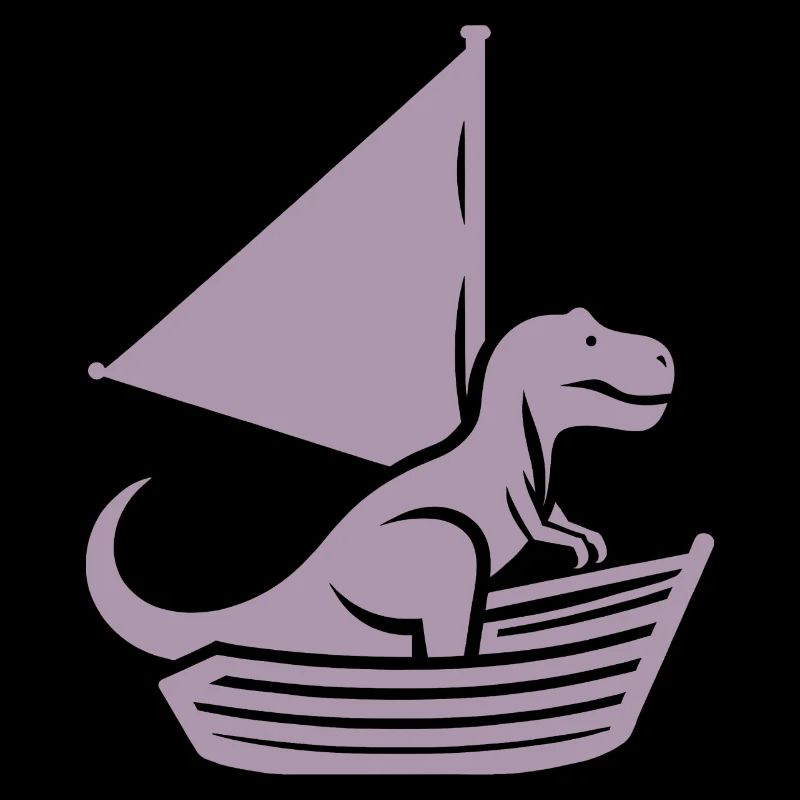 Voilier d’été cool T-Rex Silhouette