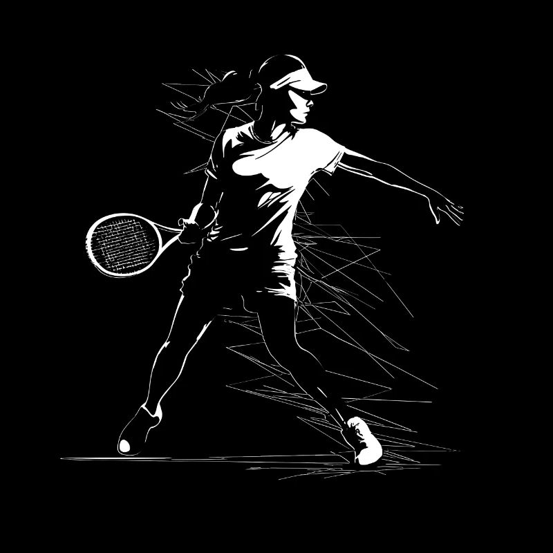 Tennis Player Sketch