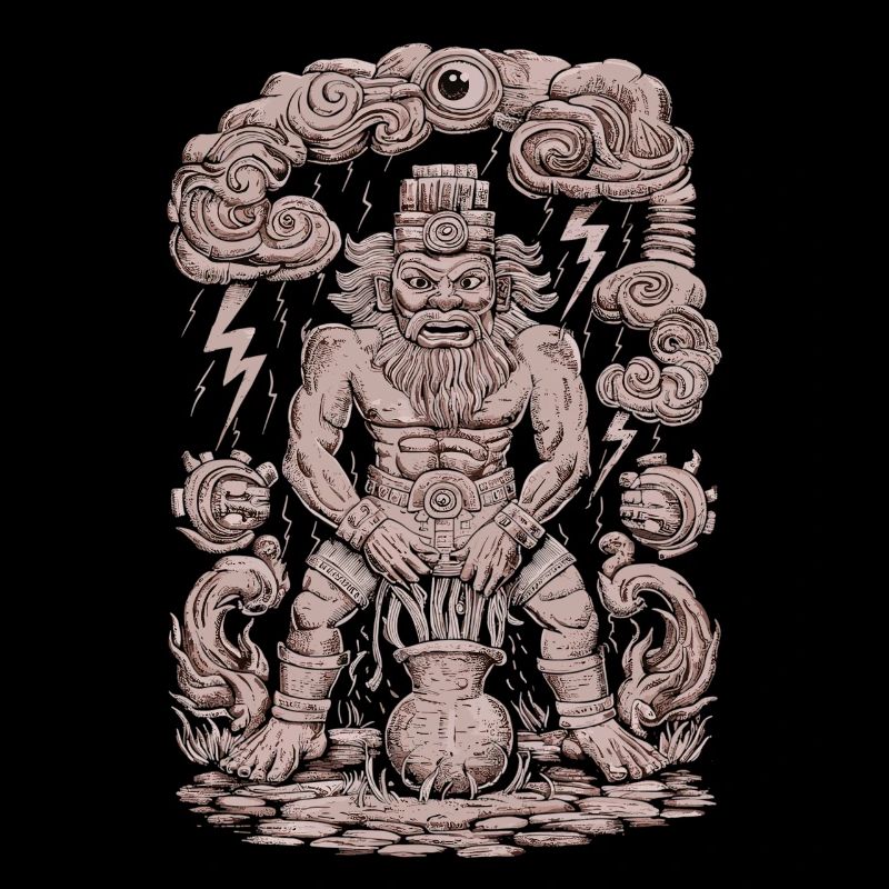 Dieu Maya Mythologie Maya Chaac est dans le