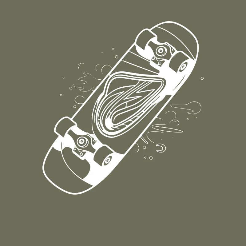 Skateboard Drawing