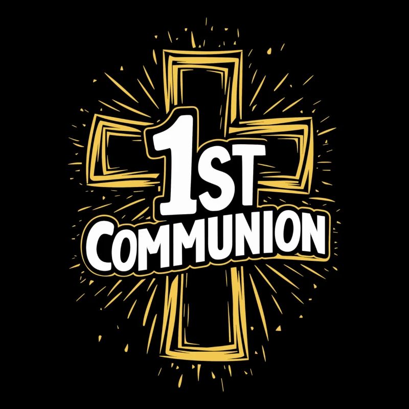 Conception de la croix de première communion