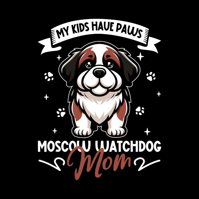 Moskauer Wachhund Mama