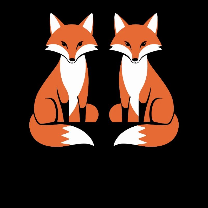 Zwei Füchse Fox Artistic Design
