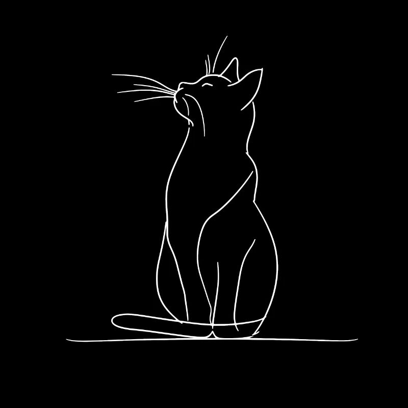 Katzen Skizze