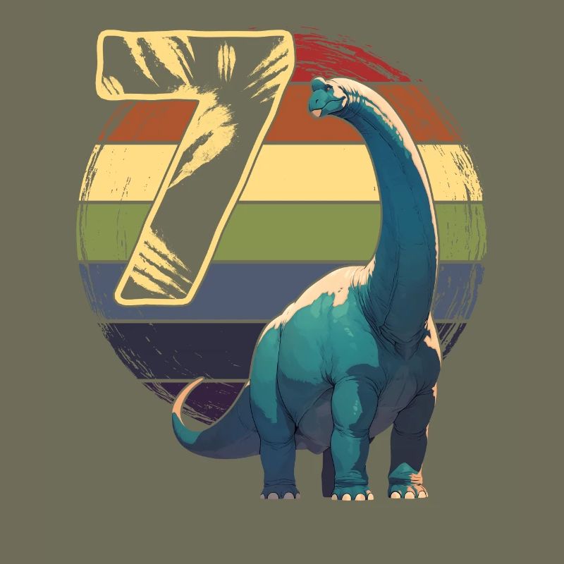 Brachiosaurus 7 ans 7e anniversaire Cadeau