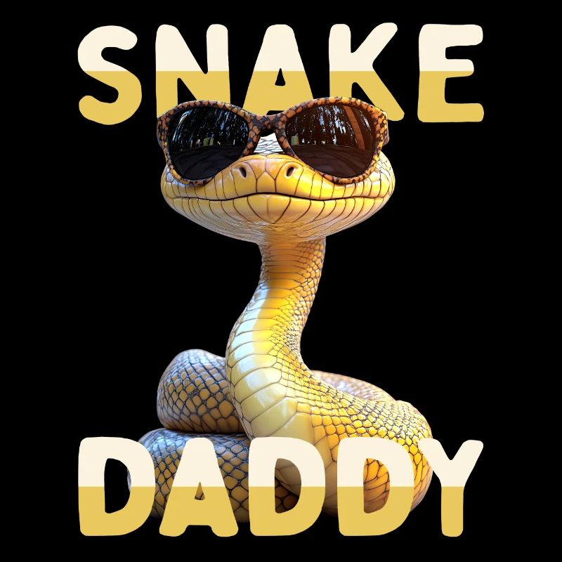 Snake Daddy Papa Schlange Vatertag Schlangen Dad