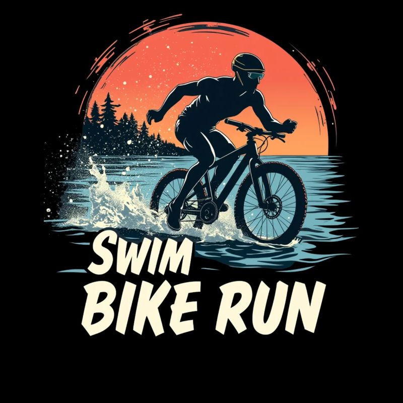 Triathlon-Anzug - Triathlet im Training