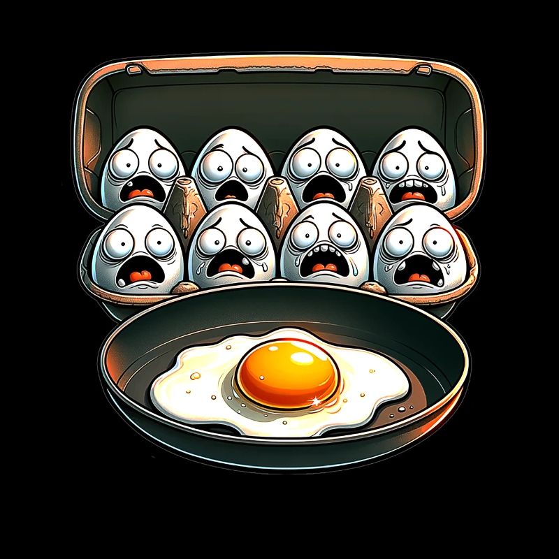 Funny Egg Pun Cool Fried Egg