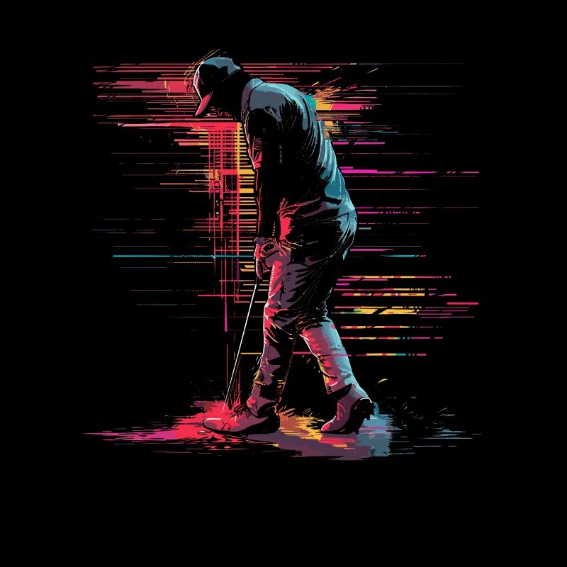 Golfeur Retrowave
