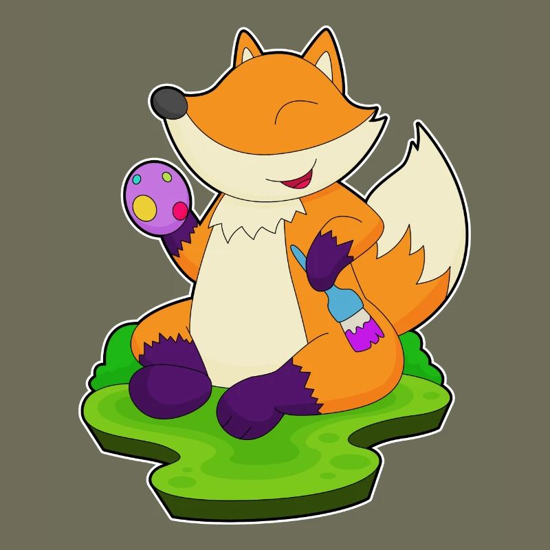Fuchs Ostern Osterei