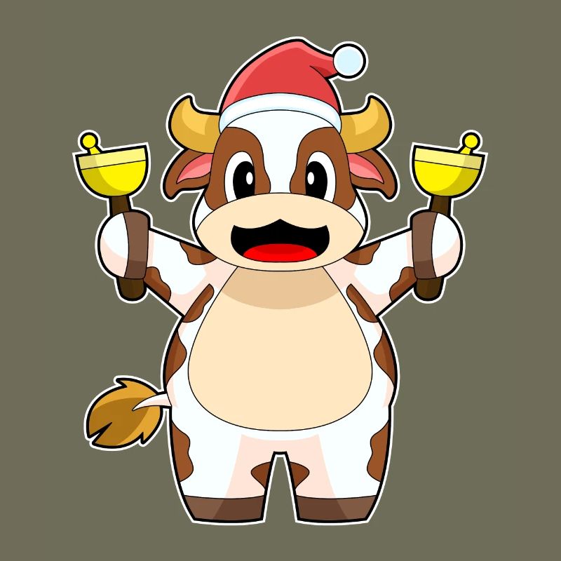 Cloches de Noël Vache Noël