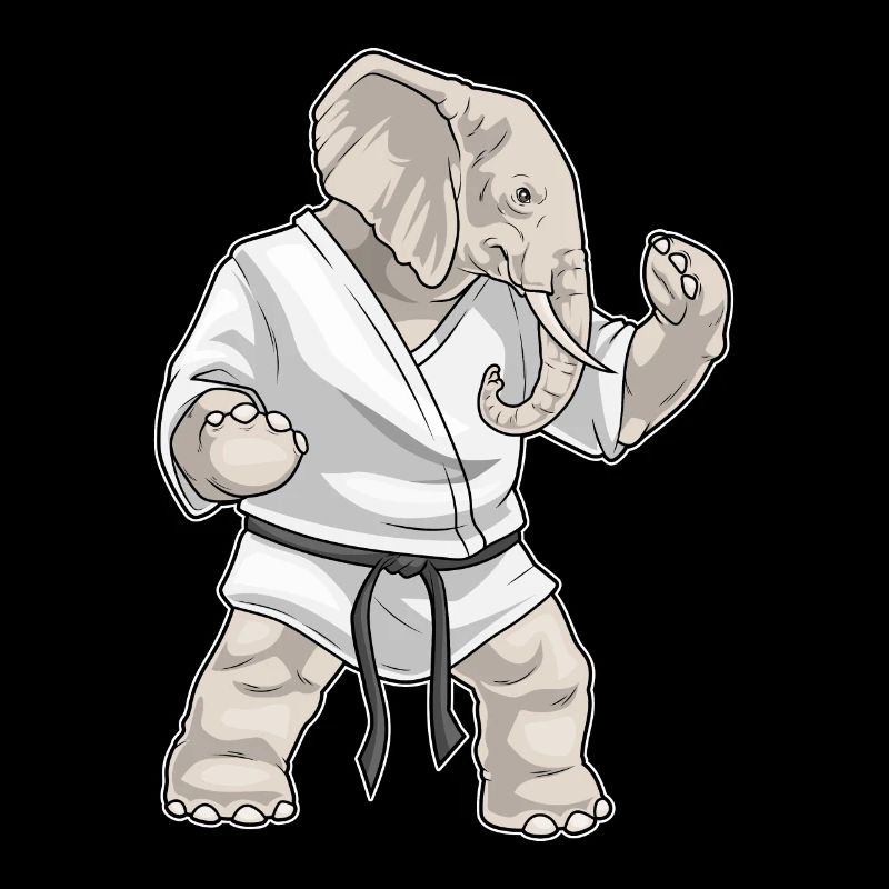 Elefant Karate Kampfsport