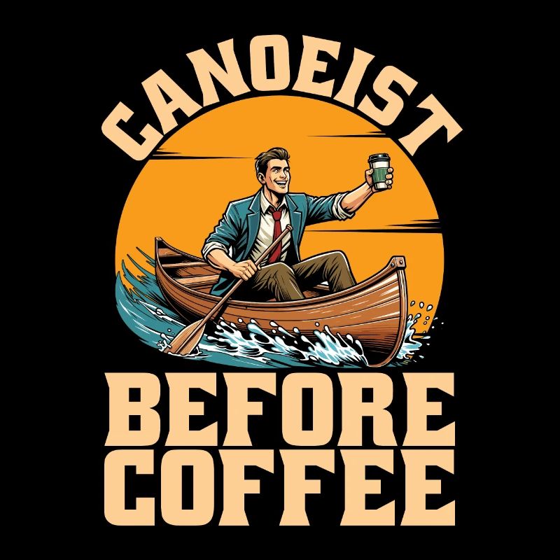 Canoeist Before Coffee Rower Coffee Lover Canoeing