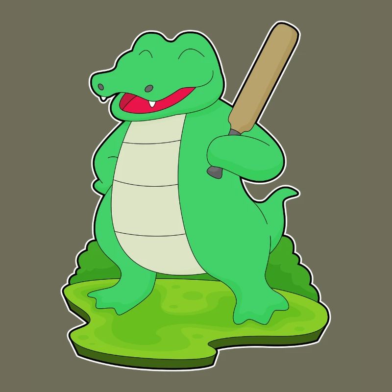 Crocodile Cricket Batte de cricket