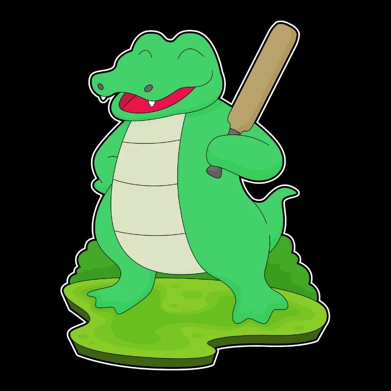Crocodile Cricket Batte de cricket