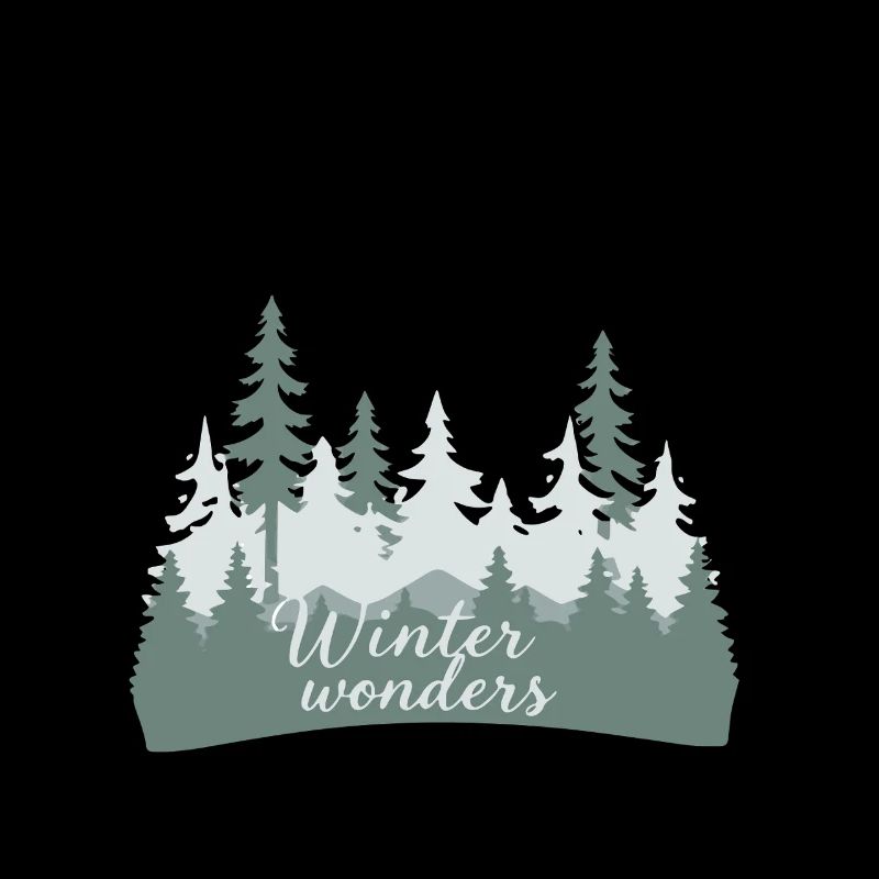 Winterwunderwald Silhouetten