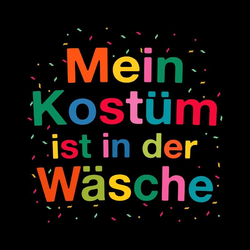 Costume de carnaval Mon costume est dans la lessive