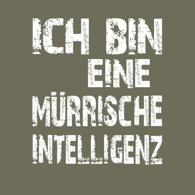 KI Spruch Ich bin eine mürrische Intelligenz